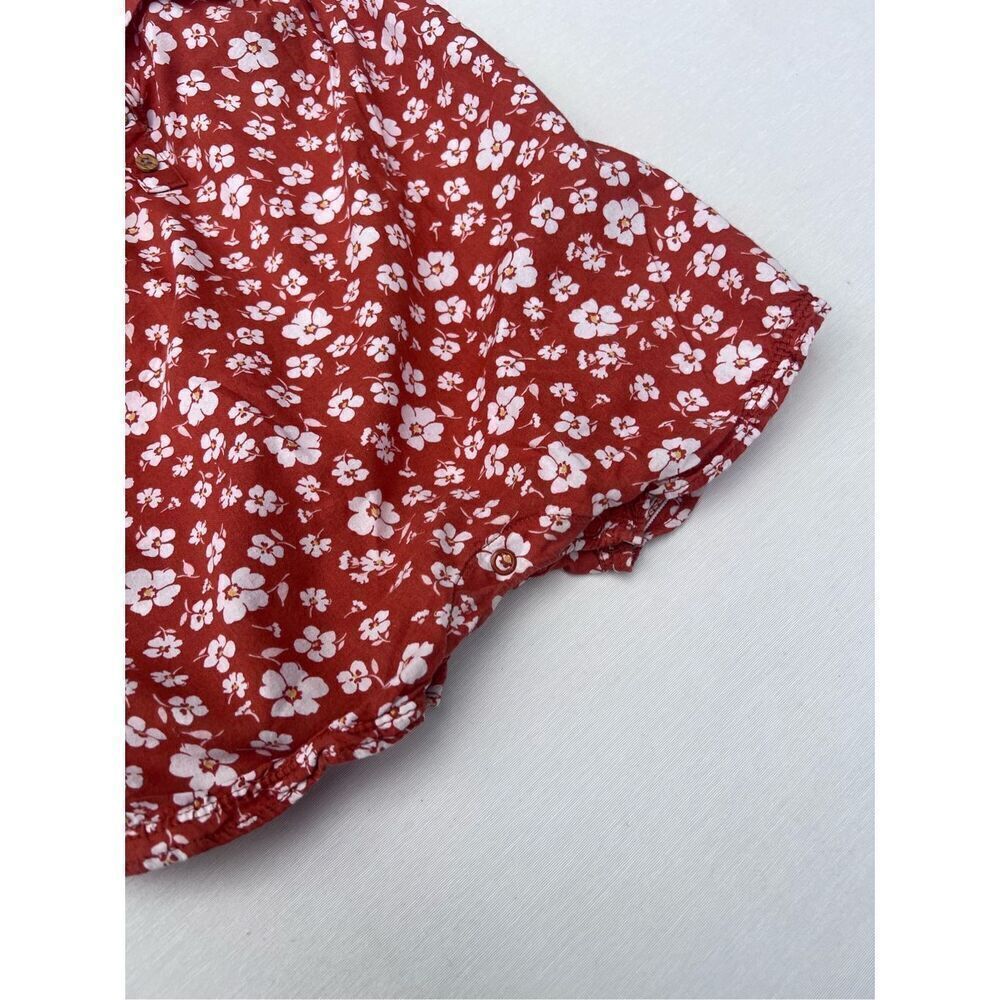 Carters Baby Girl Floral Ruffle Romper sz 18 months - Picture 5 of 6